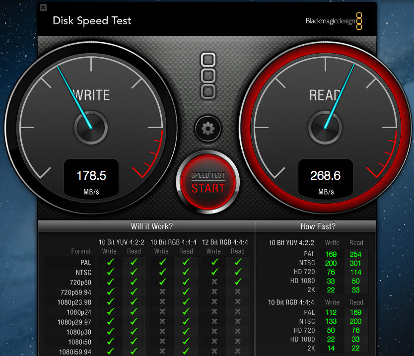 blackmagic disk speed test filehippo